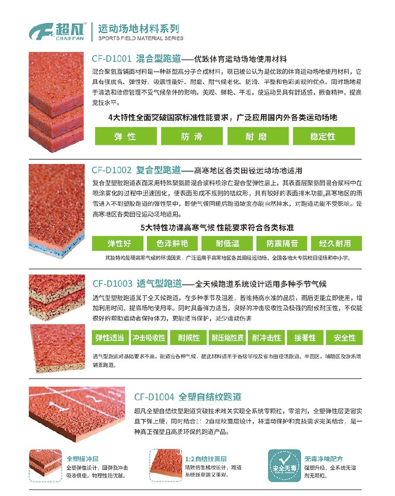 運(yùn)動(dòng)場(chǎng)地材料